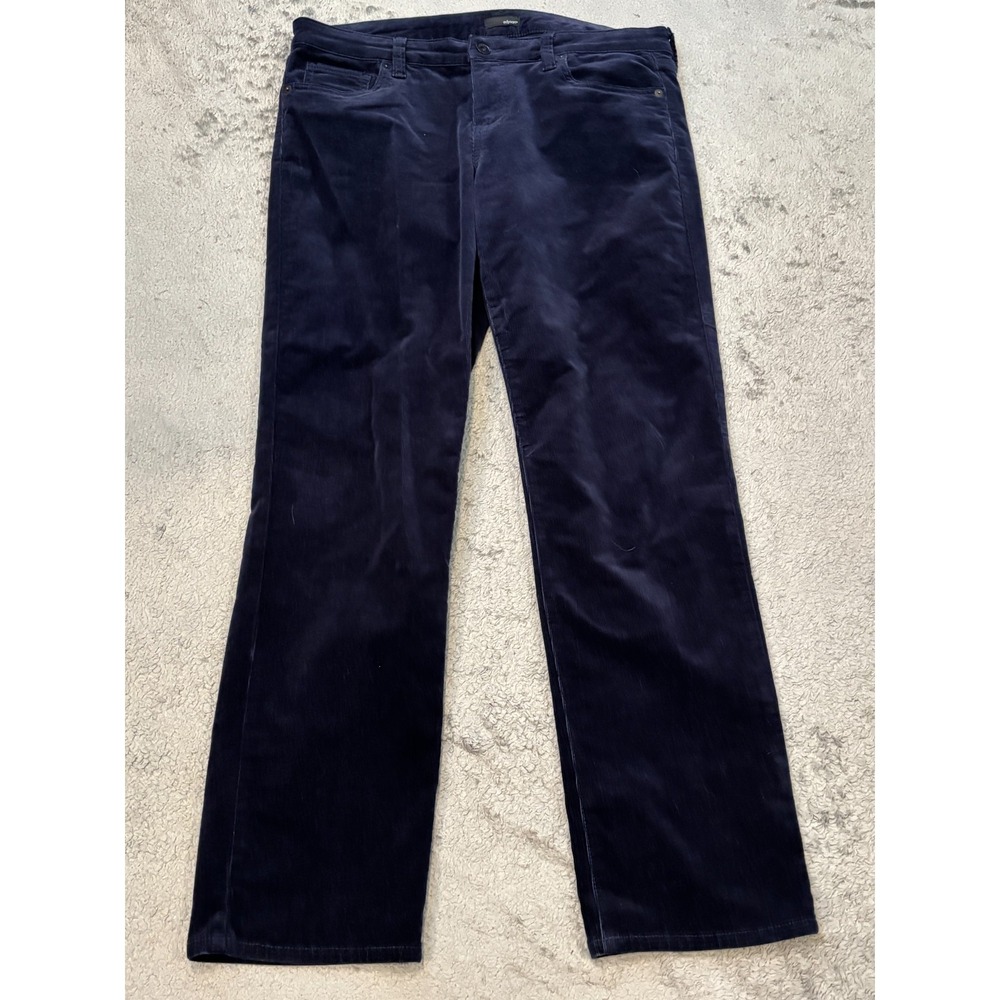 Edyson Corduroy Pants Womens 31 Navy Blue Straight Leg Casual Denim Soft